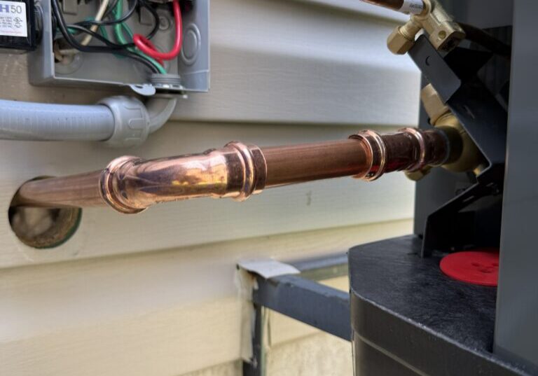 ProPress copper pipe connection designed for reliable HVAC system installation and long-term performance